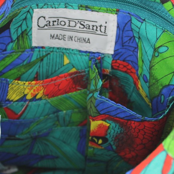 New Carlo D'Santi Hand Crochet Bag -Red with Multi - Picture 9 of 10